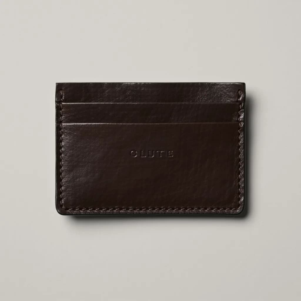 Leather Field Cardholder, demo product photo