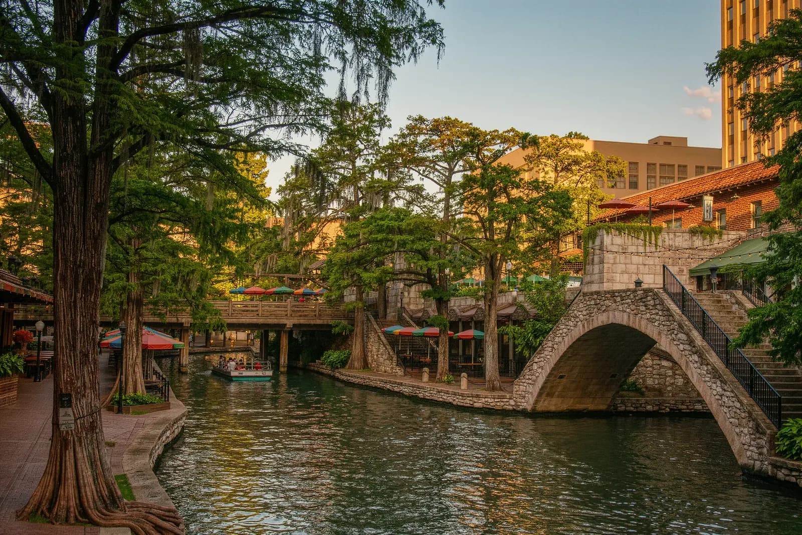 The San Antonio River Walk downtown, home base for SA Web Development