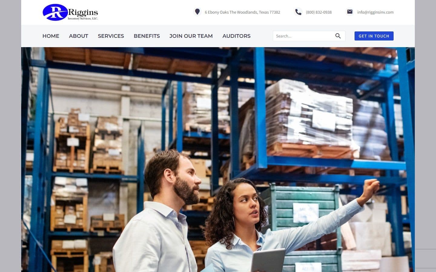 Riggins Inventory Services website screenshot